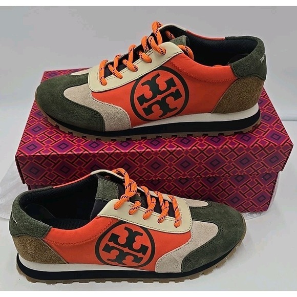 Tory Burch Shoes - Tory Burch Annie Nylon Runner Women's Designer Sneakers Shoes 7 Kola Suede